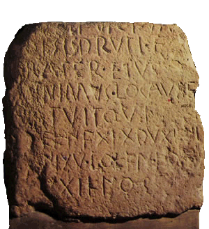 Fig 072 - Stele di Todi bilingue - Bilingual stele from Todi